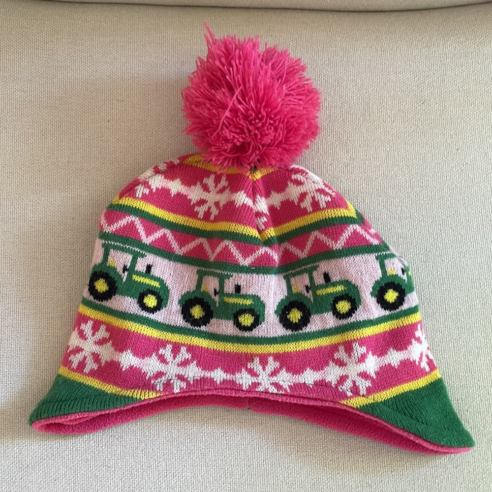 John Deere Tractor Winter Hat Toddler Size